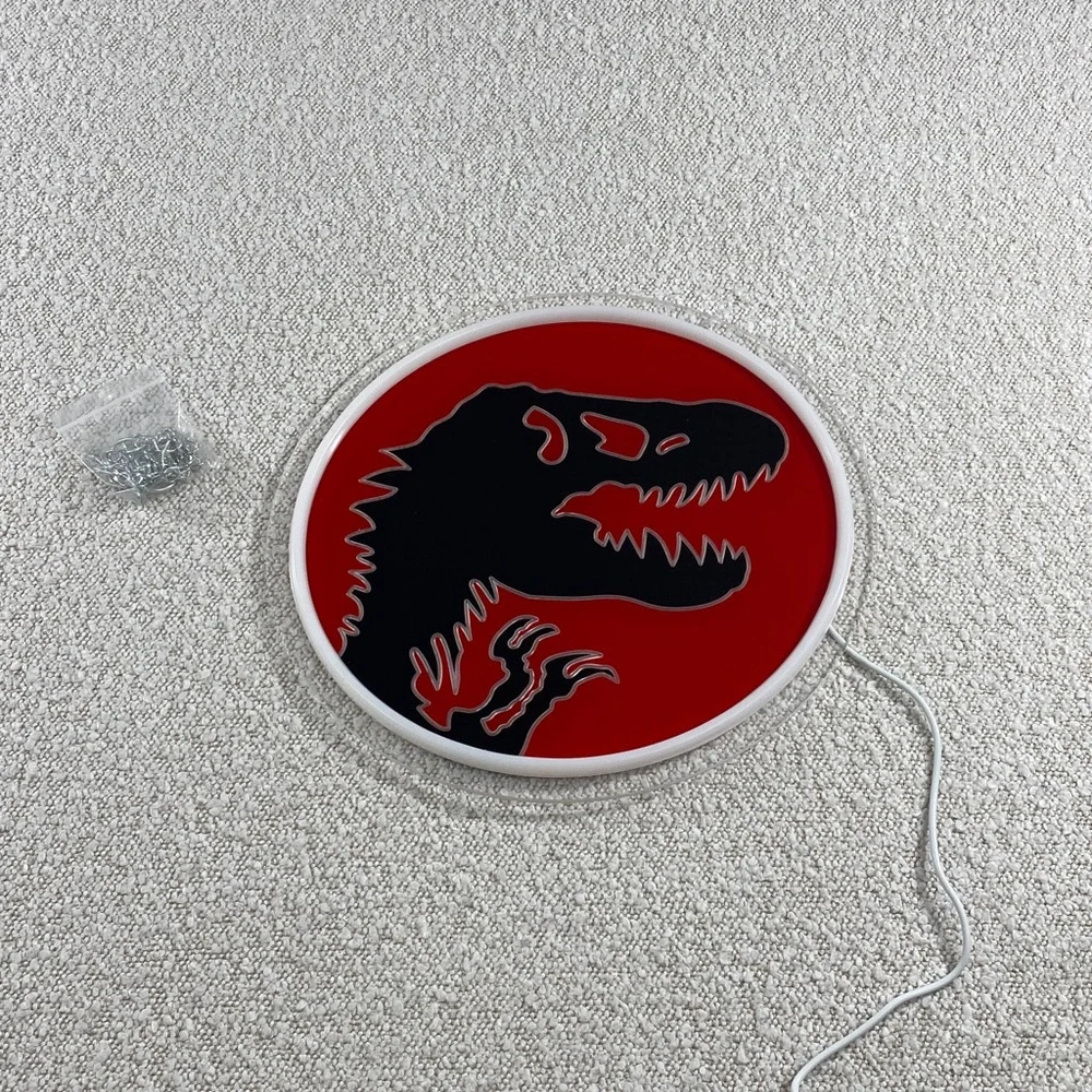 Red Dinosaur LED Terrarium Accent Light - Unbranded